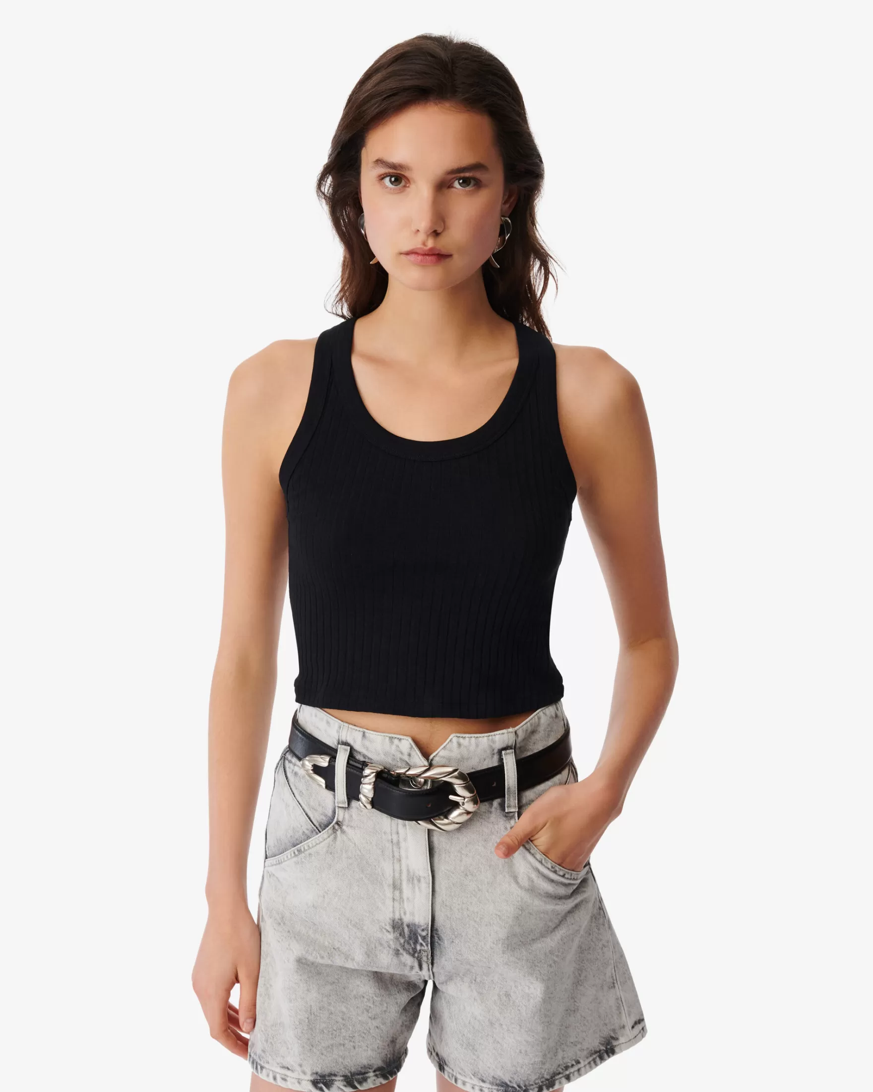 New Debardeur Crop Cotele Emma Femme T-Shirts