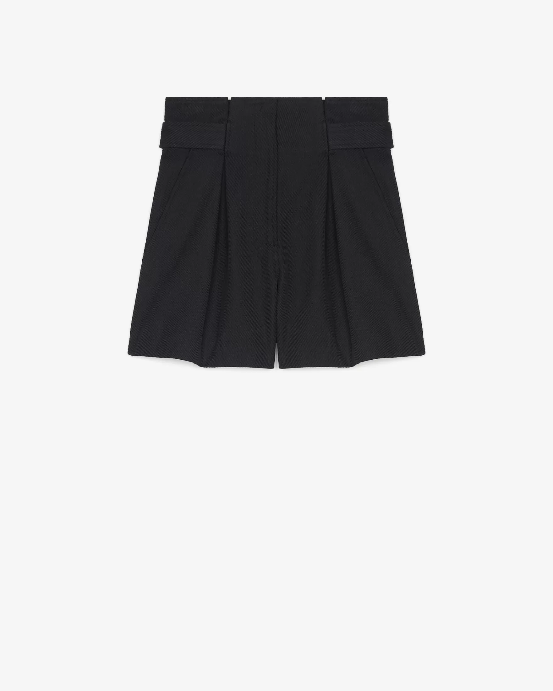 Clearance Short Taille Haute A Plis Veloria Femme Jupes & Shorts